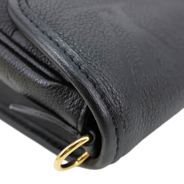 LOUIS VUITTON Diane Empreinte Leather Shoulder Bag Black