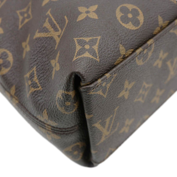 LOUIS VUITTON Tuileries Besace Monogram Canvas Hobo Bag Brown