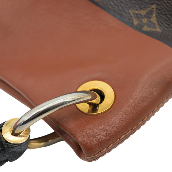 LOUIS VUITTON Tuileries Besace Monogram Canvas Hobo Bag Brown