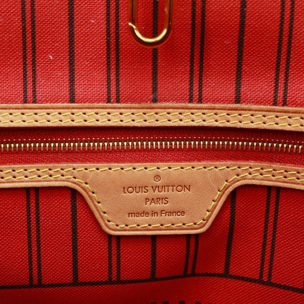LOUIS VUITTON Neverfull MM Monogram Canvas Shoulder Bag Brown