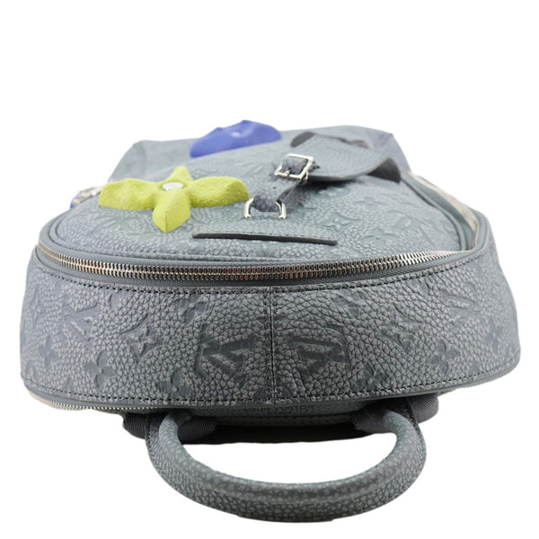 LOUIS VUITTON Climbing Ellipse Monogram Taurillon Leather Backpack Granite Gray