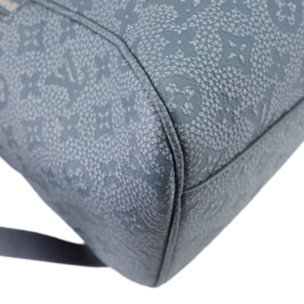 LOUIS VUITTON Climbing Ellipse Monogram Taurillon Leather Backpack Granite Gray