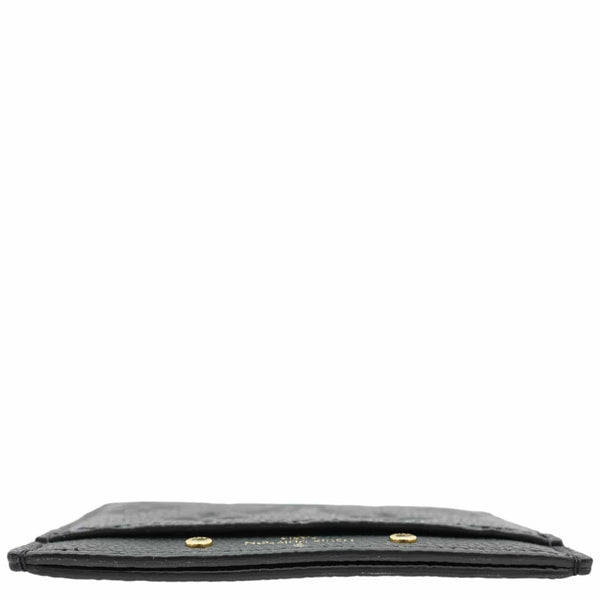 LOUIS VUITTON Monogram Empreinte Leather Card Holder Black