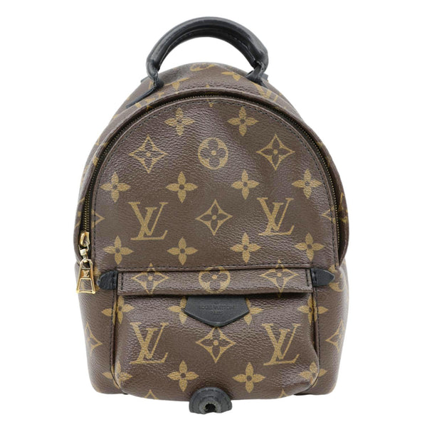 LOUIS VUITTON Palm Spring Mini  Monogram Canvas Backpack Brown