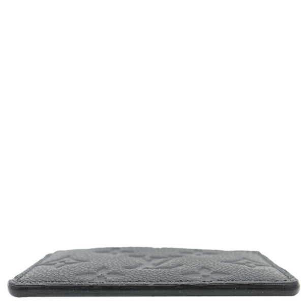 LOUIS VUITTON Monogram Empreinte Leather Card Holder Black