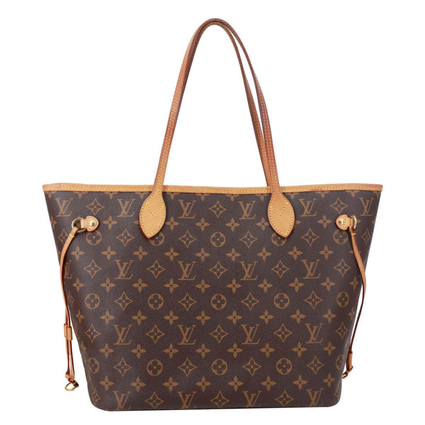 LOUIS VUITTON Neverfull MM Monogram Canvas Shoulder Bag Brown
