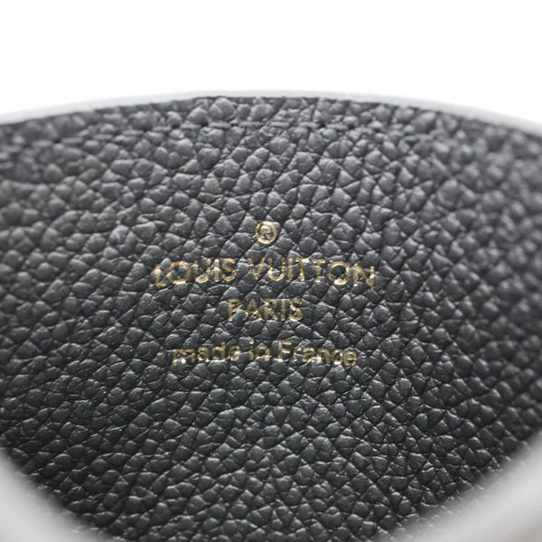 LOUIS VUITTON Monogram Empreinte Leather Card Holder Black