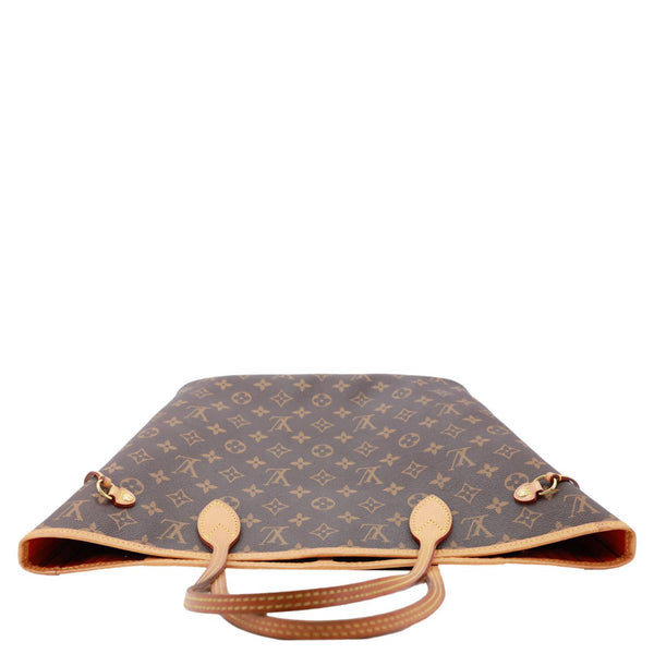 LOUIS VUITTON Neverfull MM Monogram Canvas Shoulder Bag Brown