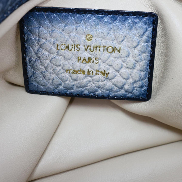 LOUIS VUITTON Corsaire Trunks Vintage Monogram Stripes Polka Dot Denim Shoulder Bag Blue