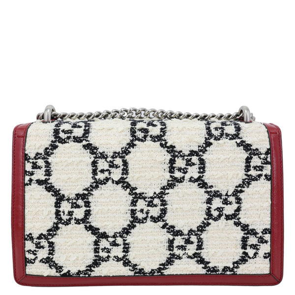 GUCCI Dionysus Small GG Tweed Shoulder Bag Cerise 400249