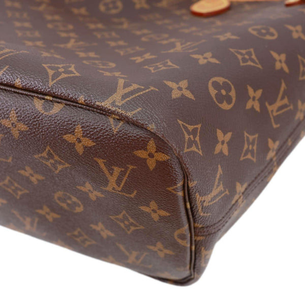 LOUIS VUITTON Neverfull MM Monogram Canvas Shoulder Bag Brown
