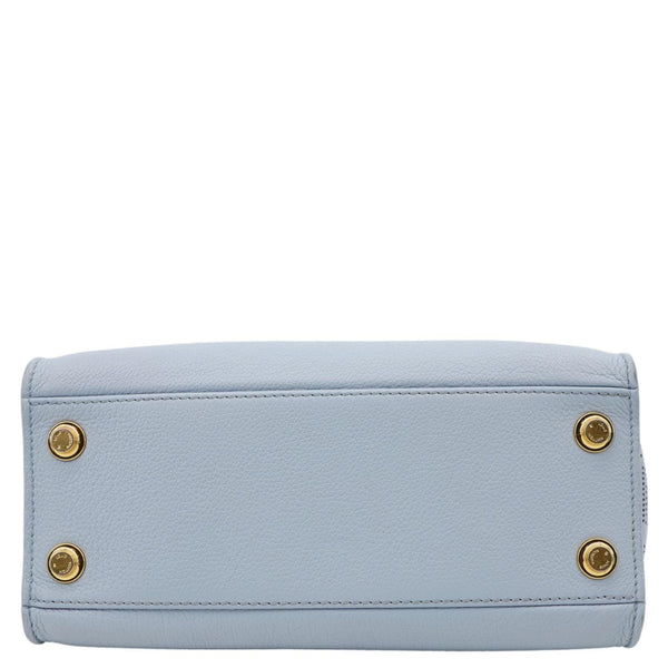 LOUIS VUITTON On My Side MM Monogram Mahina Leather Shoulder Bag Blue