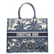 CHRISTIAN DIOR Book Large Dioriviera Toile De Jouy Tote Bag Blue