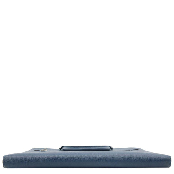 LOUIS VUITTON Porte Documents Slim Taiga Leather Briefcase Bag Ocean