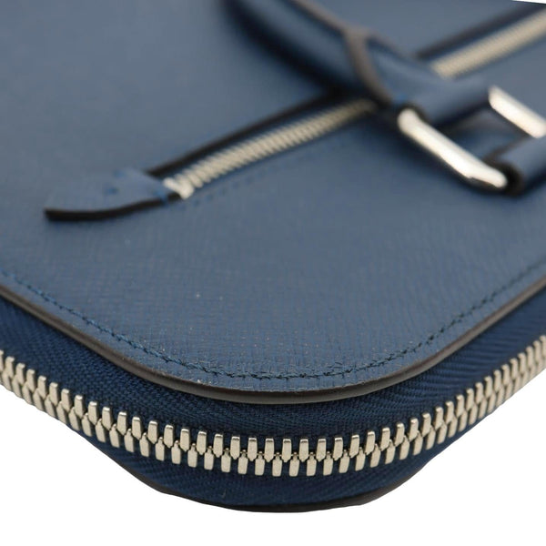 LOUIS VUITTON Porte Documents Slim Taiga Leather Briefcase Bag Ocean