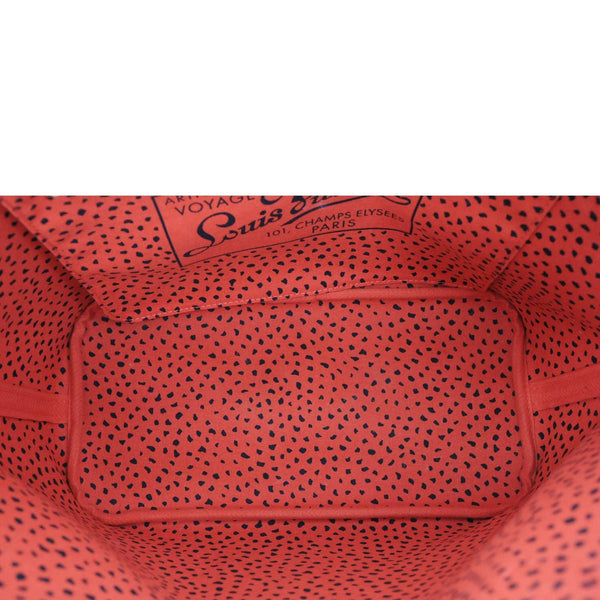 LOUIS VUITTON x Yayoi Kusama Neverfull MM Monogram Waves Tote Bag Red