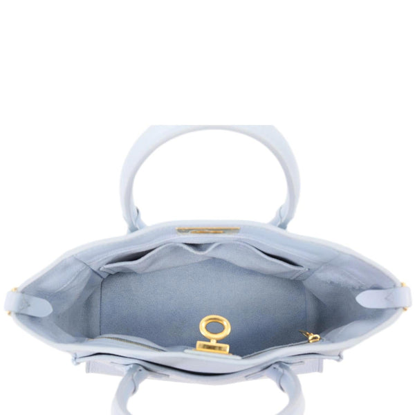LOUIS VUITTON On My Side MM Monogram Mahina Leather Shoulder Bag Blue
