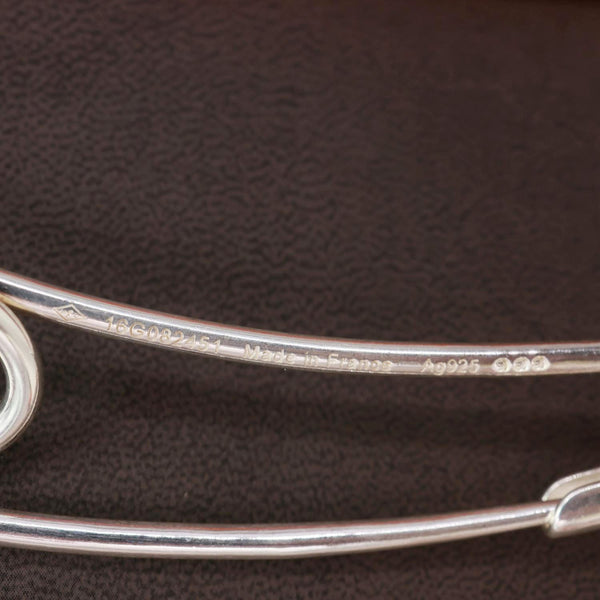 HERMES Chaine D'Ancre Punk Metal Necklace Silver