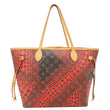 LOUIS VUITTON x Yayoi Kusama Neverfull MM Monogram Waves Tote Bag Red