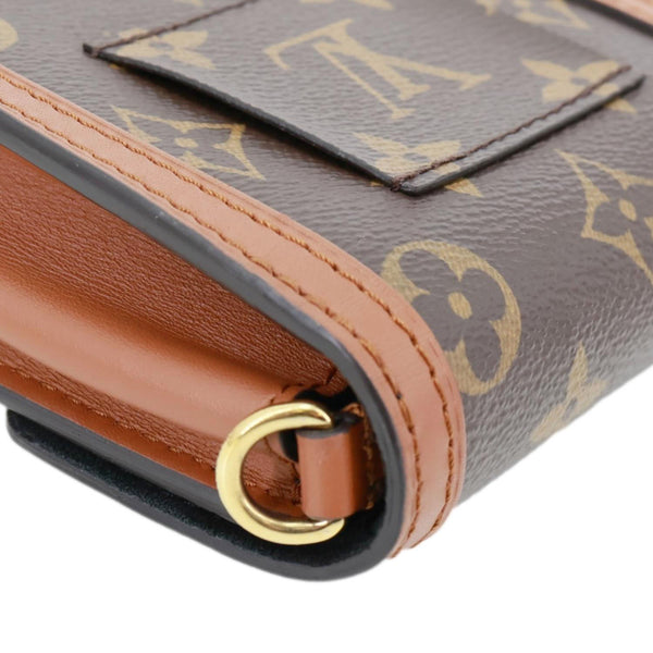 LOUIS VUITTON Dauphine Micro Monogram Reverse Canvas Crossbody Bag Brown