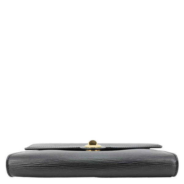 LOUIS VUITTON Arche Pochette Epi Leather Shoulder Bag Black