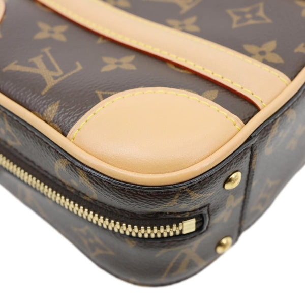 LOUIS VUITTON Valisette BB Monogram Canvas Shoulder Bag Brown