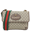 GUCCI Neo Vintage Web GG Supreme Canvas Messenger Bag Beige 495654