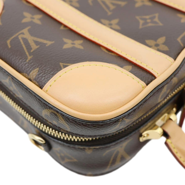 LOUIS VUITTON Valisette BB Monogram Canvas Shoulder Bag Brown