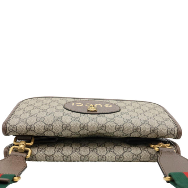 GUCCI Neo Vintage Web GG Supreme Canvas Messenger Bag Beige 495654