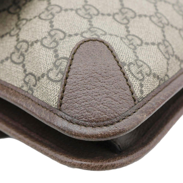 GUCCI Neo Vintage Web GG Supreme Canvas Messenger Bag Beige 495654