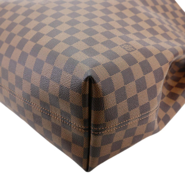 LOUIS VUITTON Graceful MM Damier Ebene Hobo Bag Brown