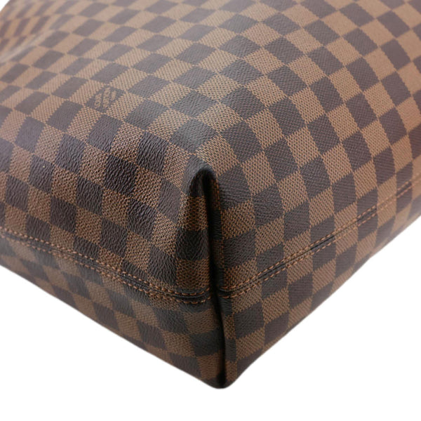 LOUIS VUITTON Graceful MM Damier Ebene Hobo Bag Brown