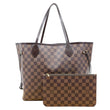 LOUIS VUITTON Neverfull MM Damier Ebene Tote Bag Brown