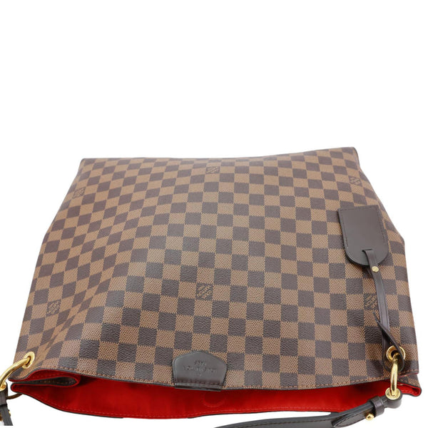 LOUIS VUITTON Graceful MM Damier Ebene Hobo Bag Brown