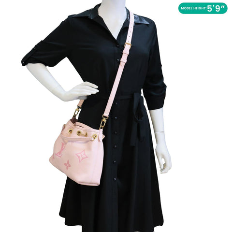 LOUIS VUITTON Summer Bundle Giant Monogram Empreinte Leather Crossbody Bag Pink