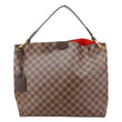 LOUIS VUITTON Graceful MM Damier Ebene Hobo Bag Brown