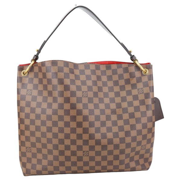 LOUIS VUITTON Graceful MM Damier Ebene Hobo Bag Brown