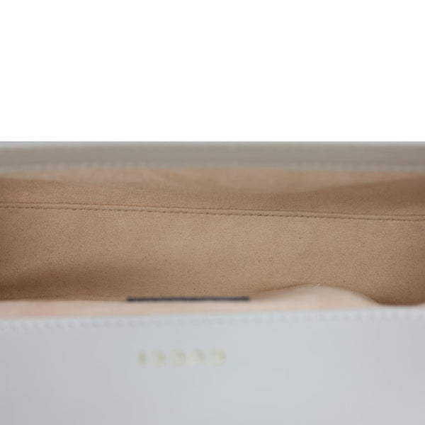 GUCCI Horsebit 1955 Small GG Supreme Canvas Shoulder Bag Beige 735178