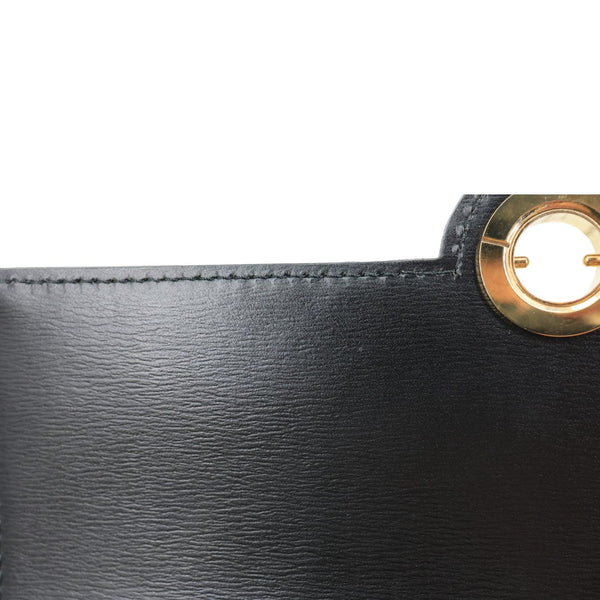 LOUIS VUITTON Arche Pochette Epi Leather Shoulder Bag Black