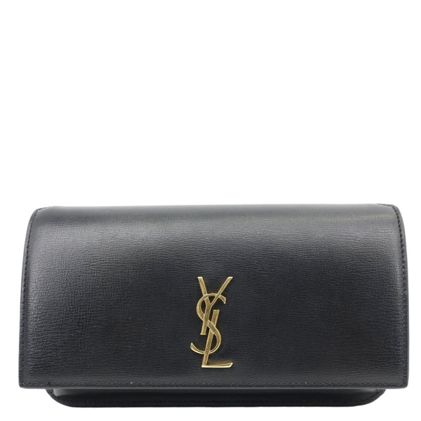 YVES SAINT LAURENT Classic Monogram Leather Crossbody Bag Black