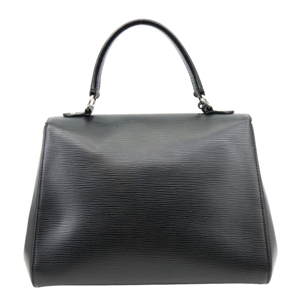 LOUIS VUITTON Cluny MM Epi Leather Top Handle Shoulder Bag Black