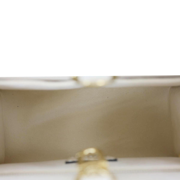 LOUIS VUITTON Onthego PM Monogram Empreinte Leather Shoulder Bag Off White