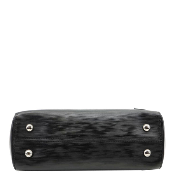 LOUIS VUITTON Cluny MM Epi Leather Top Handle Shoulder Bag Black