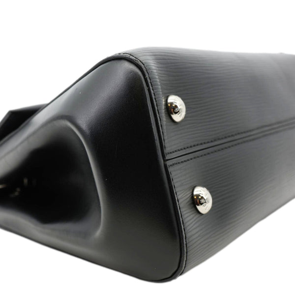 LOUIS VUITTON Cluny MM Epi Leather Top Handle Shoulder Bag Black