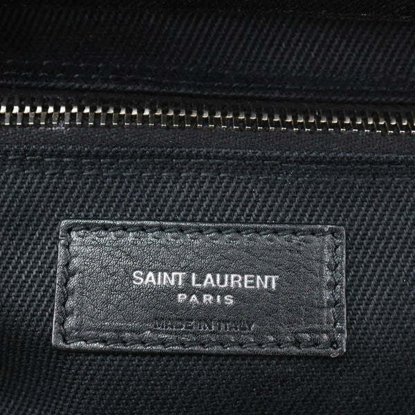 YVES SAINT LAURENT Rive Gauche Leather Tote Bag Black