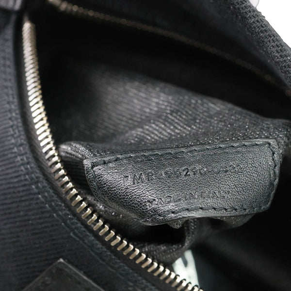 YVES SAINT LAURENT Rive Gauche Leather Tote Bag Black