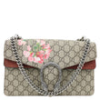 GUCCI Dionysus Small Blooms GG Supreme Canvas Shoulder Bag Beige 400249