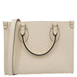LOUIS VUITTON Onthego PM Monogram Empreinte Leather Shoulder Bag Off White