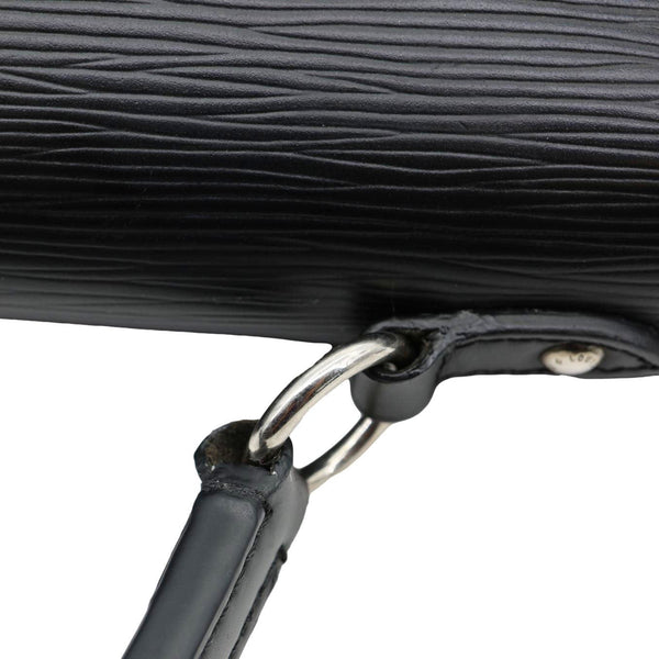 LOUIS VUITTON Cluny MM Epi Leather Top Handle Shoulder Bag Black
