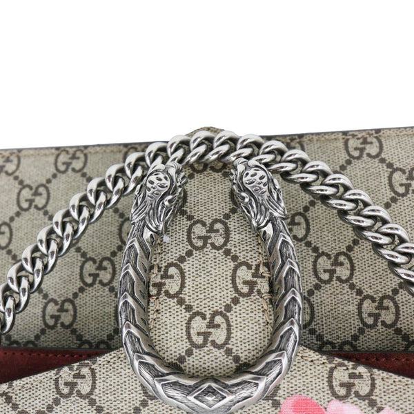 GUCCI Dionysus Small Blooms GG Supreme Canvas Shoulder Bag Beige 400249